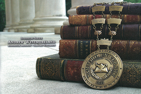 medallion on books