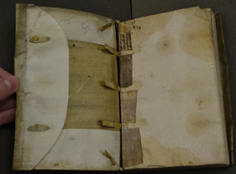 interior of the limp vellum