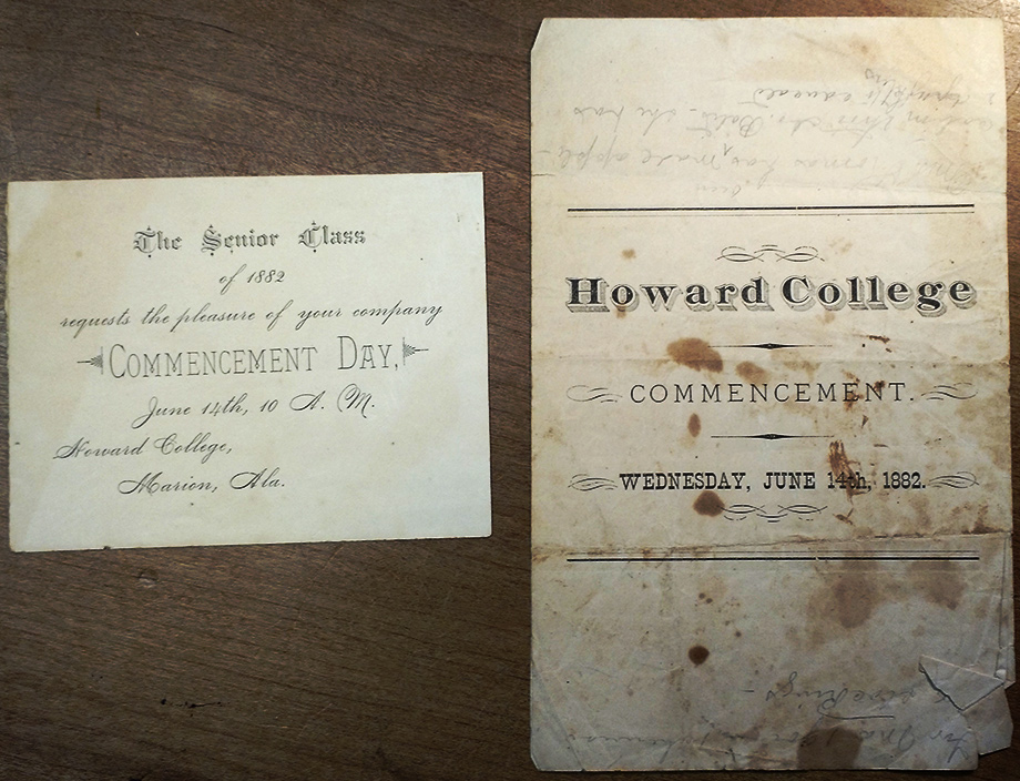 commencement treasures found in special collection samford university library samford university