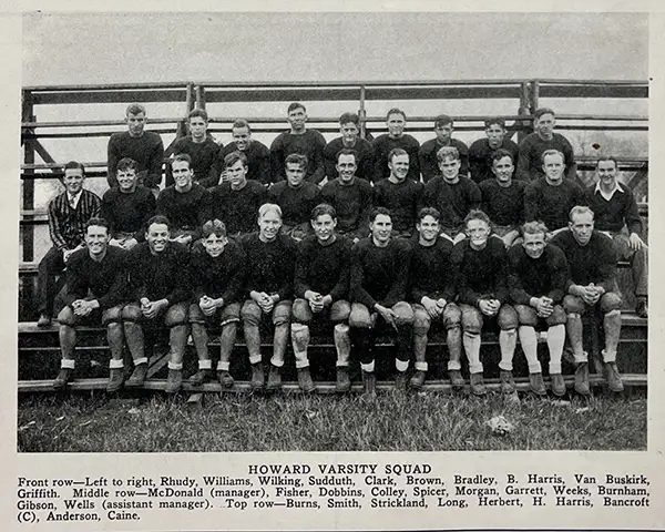 1927 Howard team photo